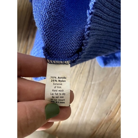 Vintage Anthony Sicari Knit Sweater 80s NWT - Picture 7 of 7